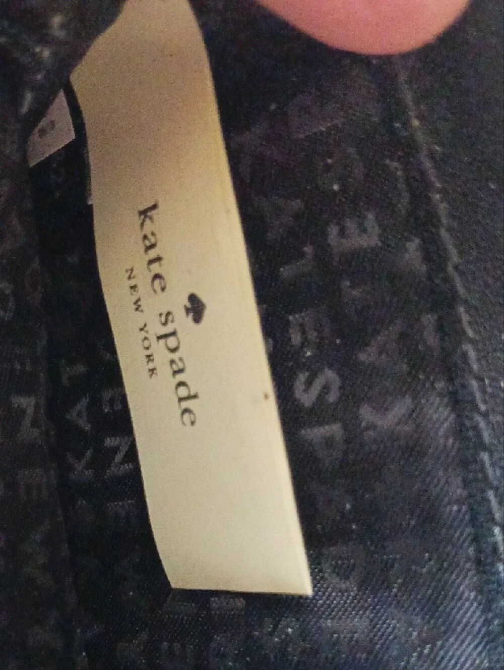 kate spade Black Leather Zip-Around Wristlet Wallet with Gold Logo